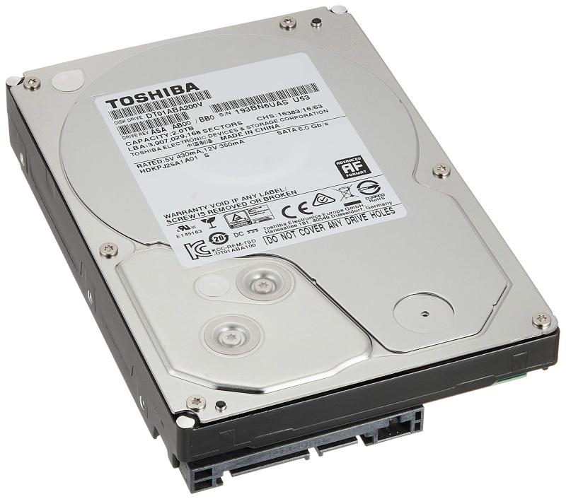 【中古】東芝 内蔵HDD 3.5インチ 2TB 監視カメラモデル DT01ABA200V 【国内正規品】SATA 6Gbps対応