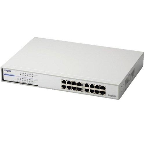 【中古】Logitec ギガビットイーサ対応スイッチングハブ/16ポート LAN-GSW16P/MA