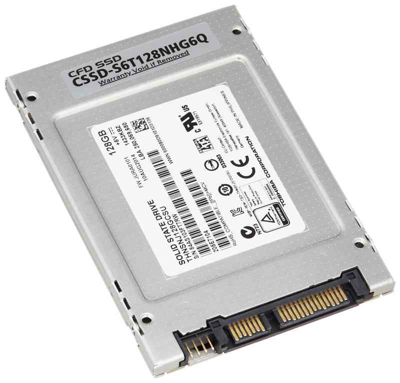 【中古】CFD販売 SSD 128GB 2.5inch TOSHIBA製 内蔵型 SATA6Gbps CSSD-S6T128NHG6Q