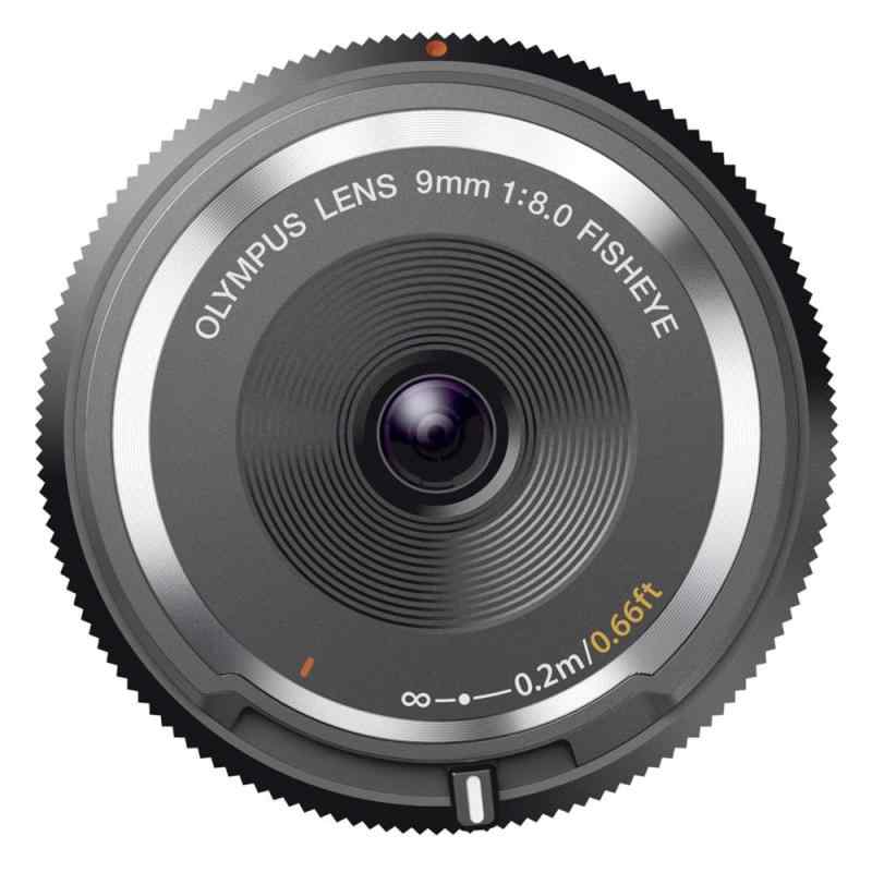 【中古】OLYMPUS ミラーレス一眼 9mm f8 フィッシュアイ ボディキャップレンズ ブラック BCL-0980 BLK