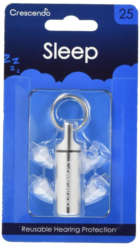 CRESCENDO 耳栓 睡眠用 イヤープロテクター Sleep 25 ホワイト穏やかな睡眠をお手伝い約25db遮音することで、いびきや気になる音の音量を低下させます通気性に優れているため、耳に不快な熱がこもることを和らげます耳を下にした際の「心拍音が聞こえる感じ」を減らすことができますイヤープラグは水洗い可能