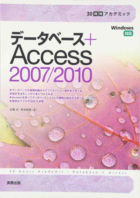 30時間アカデミックデータベース+Access2007/20: Windows対応