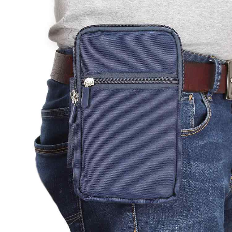 スマホポーチ 男性用 ベルト通し ウエストバッグ 鞄 布製 タバコケース 財布 大容量 多層 2166cm 2333cm