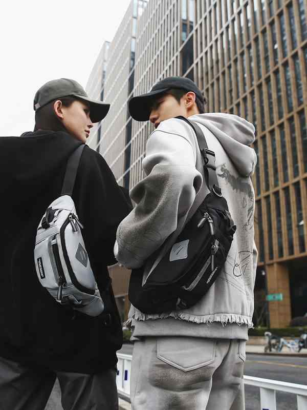 ボディバッグ 男性用 港風 ストリート カジュアル ショルダーバッグ 韓国 サイクリング スポーツ 鞄