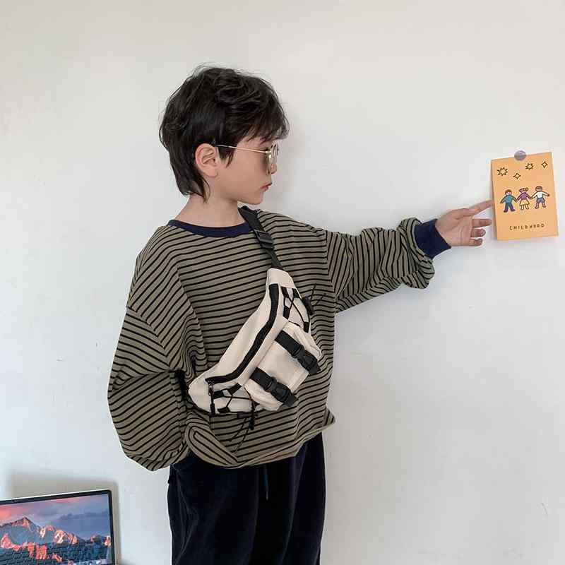 子供 ショルダーバッグ 男の子 リュックサック キャンバス かっこいい かわいい ウエストバッグ 韓国風