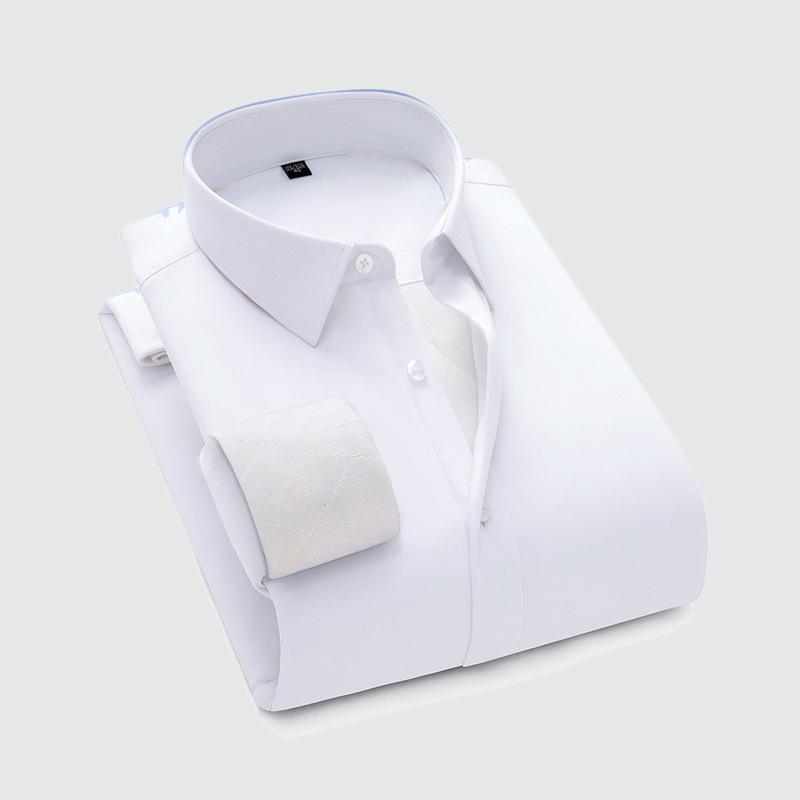 シャツ メンズ 男性用 厚手 ビジネス フォーマル カジュアル 長袖 白シャツ 百搭 普段使い