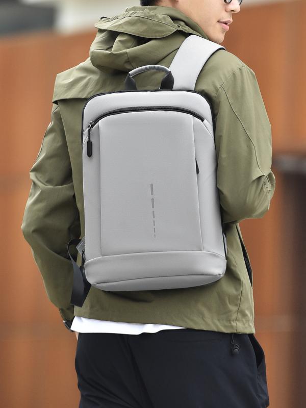 リュック メンズ 男性用 薄型 軽量 大容量 ビジネス 通勤 撥水 鞄 ラップトップ ロゴ入れ可能