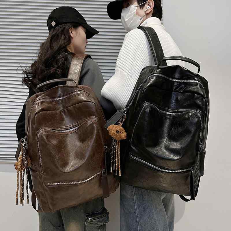 リュック レディース 男性用 大容量 ソフトレザー ヴィンテージ風 旅行 学生 鞄