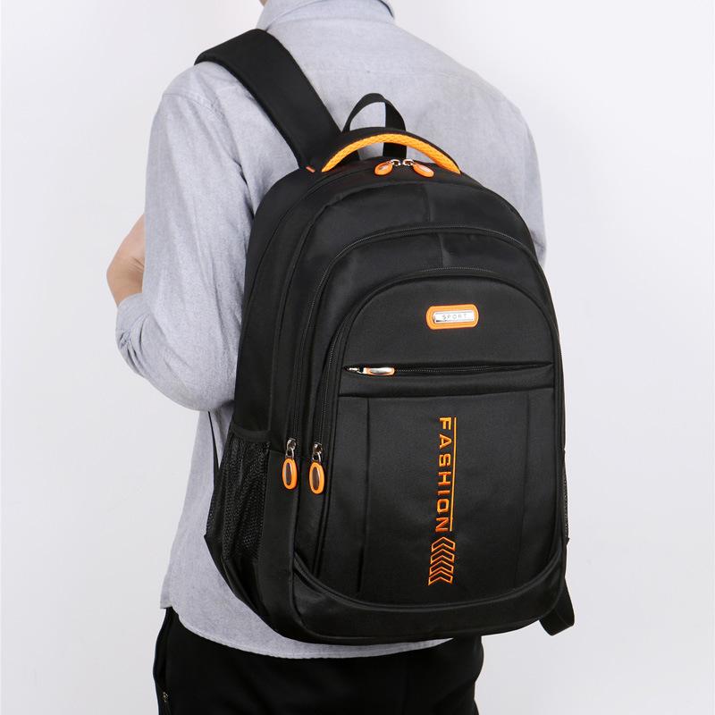 リュック 男性用 オックスフォード 大容量 学生 鞄 旅行 パソコン 収納 スクールバッグ カジュアル・容量: 20-35L・素材: オックスフォード布・柄: 文字・スタイル: ビジネス通勤・裏地: ポリエステル・流行の要素: 文字・背負シ...