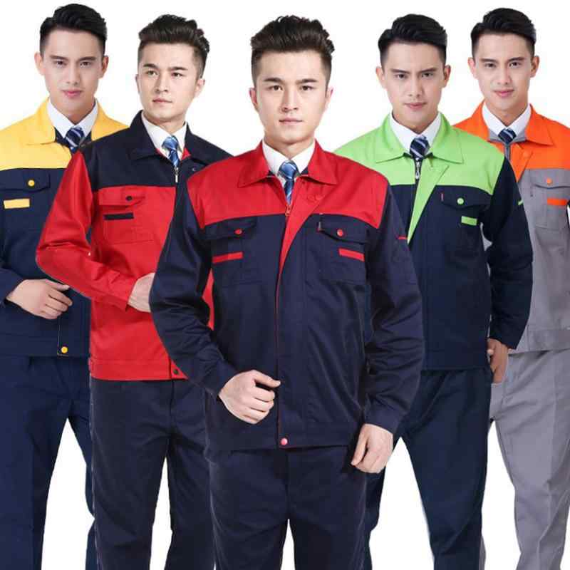 作業着 メンズ 長袖 上下セット 男性用 ワークウェア 軽作業着 作業服 工場 自動車整備 春秋(3.0)