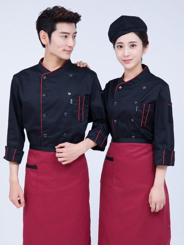 調理服 メンズ 豪華感 長袖 半袖 コックコート レストラン 飲食店 厨房服 男性用 春夏 秋冬