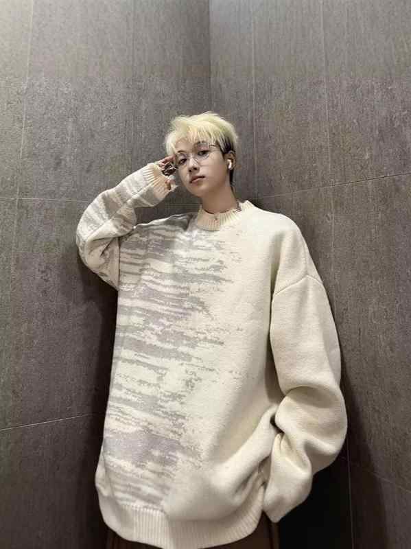 ニット メンズ セーター プルオーバー 秋冬 トップス 長袖 暖かい 防寒 カジュアル きれいめ おしゃれ