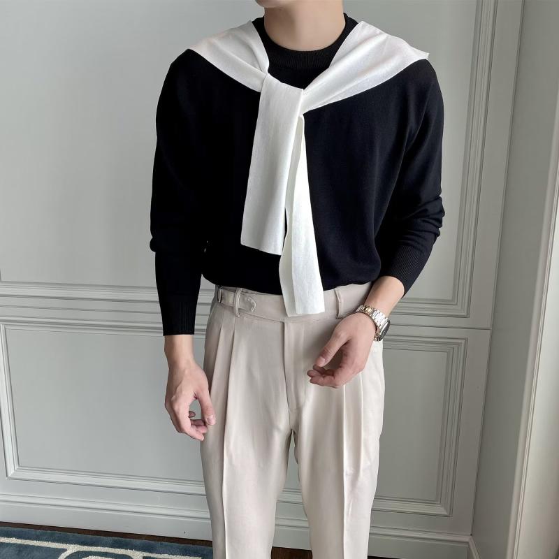 ニット メンズ 秋冬 フェイクレイヤード ドッキング トップス 長袖 紳士 英国風 配色 ショールカラー あったか カジュアル・スタイル: プルオーバー・フィット: ゆったり・ネックライン: ラウンドネック・袖丈: 長袖・・スタイル: 日本の新鮮な・ディテール: ストライプ・対象年齢: ・主な生地の組成: アクリル・主な生地の組成の含有量: 30%・シーン: カジュアル・の季節: 春秋・対象者: ・カラー: ブラック・サイズ: M, L, XL, 2XL, 3XL・加工: アイロンがけなし・対象年齢層: 大人・対象性別: 男性・製品カテゴリ: ニットシャツ