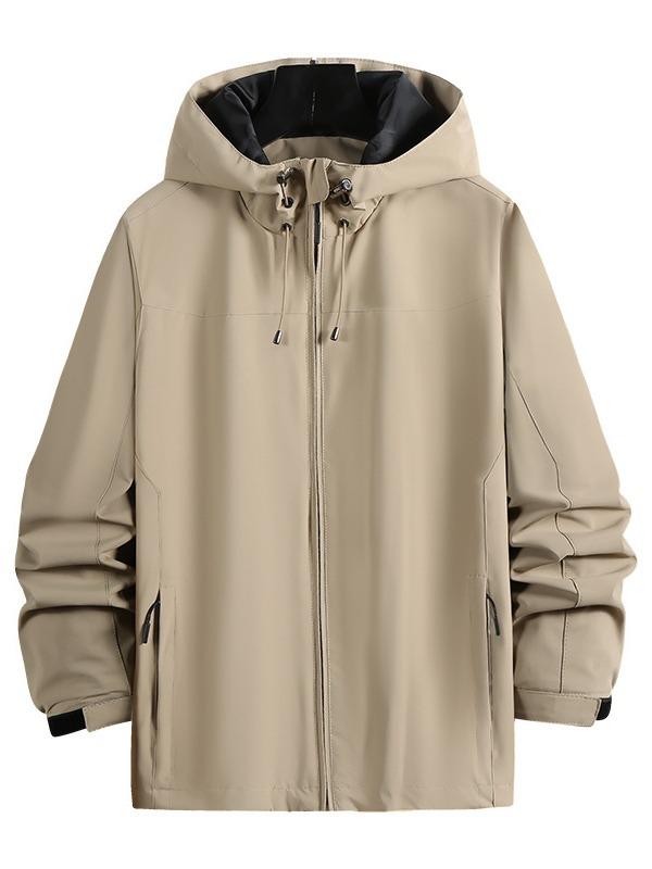 Pants - マウンテンパーカー 男性用 防風 防水 アウター フード付き 無地 アウトドア 登山 トレッキングウェア 春秋 薄手 ロゴ