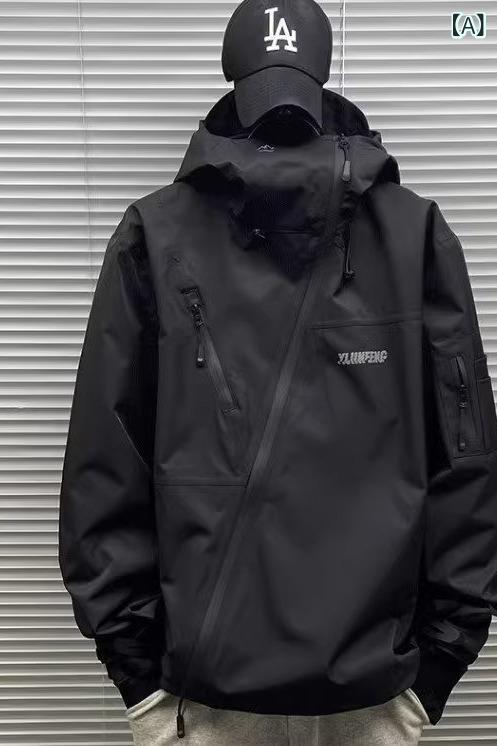 ジャケット 男性用 秋冬 高機能 フード付き 防風 アウ