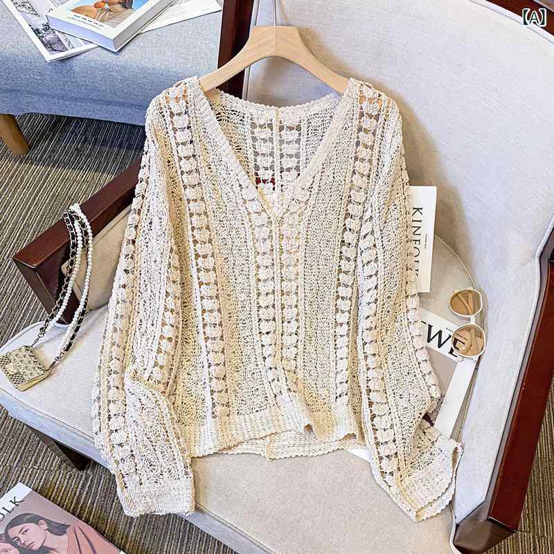 ニット レディース トップス 春 長袖 かわいい おしゃれ ショート丈