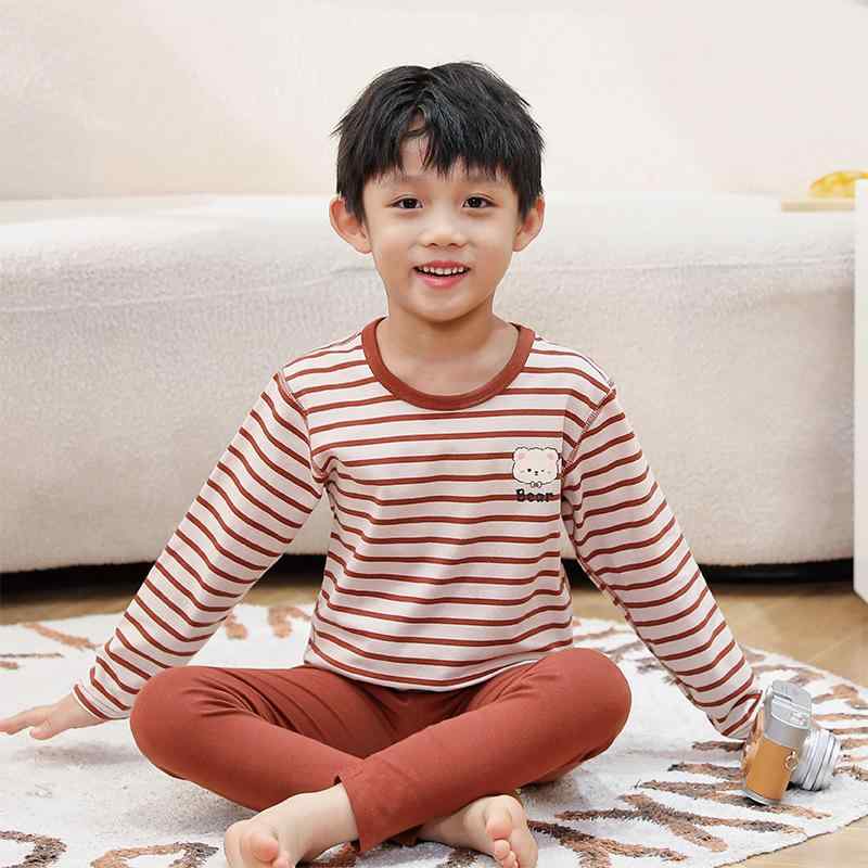 子供服 男の子 長袖 トップス ズボン 上下セット 綿 肌着 秋冬 あったか インナー 部屋着2