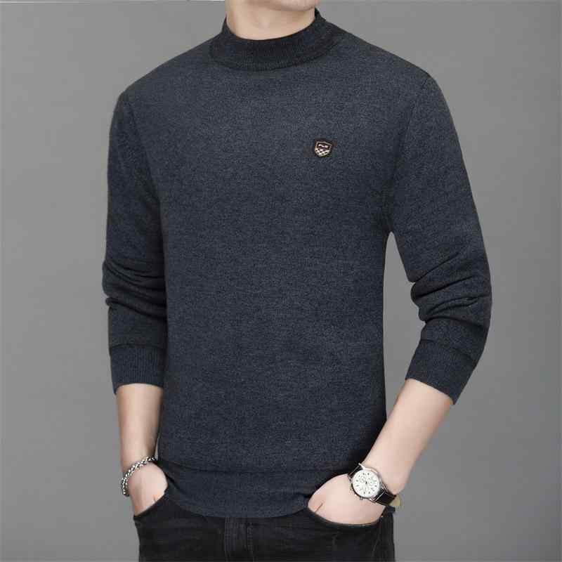 ニット メンズ 男性用 大 حجم 裏起毛 セーター トップス インナー 肌着 暖かい 秋冬