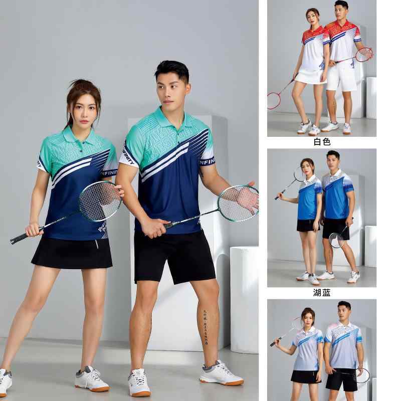 バドミントン ウェア 男女兼用 半袖 卓球 トレーニング ウェア 試合 チーム ユニフォーム Tシャツ バド..
