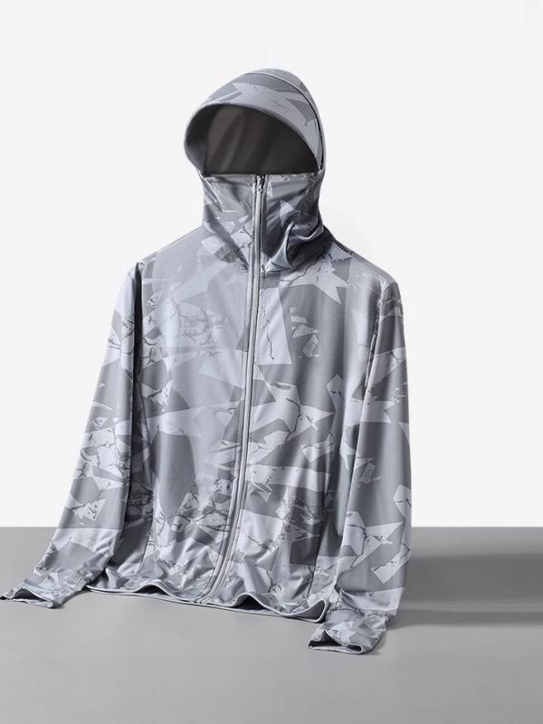 アウター 男性用 春夏 接触冷感 吸湿速乾 薄手 防紫外線 パーカー 釣り サイクル アウトドア