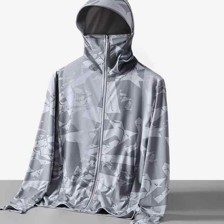 アウター 男性用 接触冷感 迷彩柄 UV
