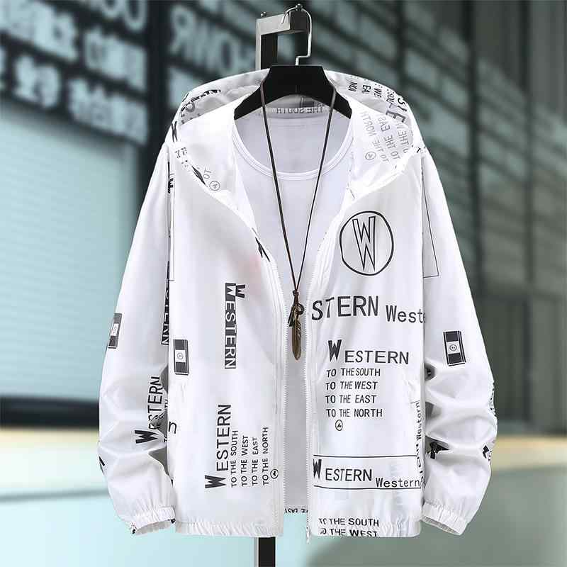 アウター 男性用 接触冷感 薄手 UVカット パーカー スポーツ 普段使い フード付き ウインドブレーカー ジャケット2