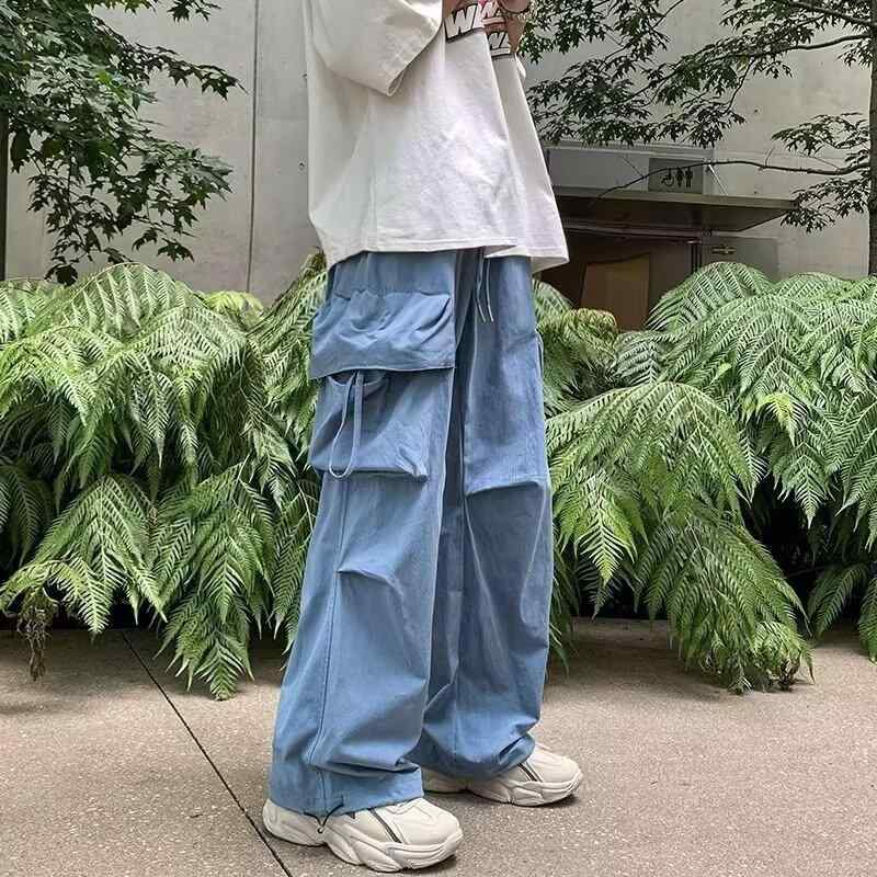 パンツ 男性用 秋 直筒 カーゴパンツ 速乾性 宽松 スポーツ ズボン アウトドア