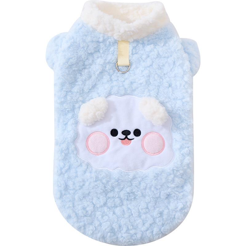 犬 服 秋冬 加絨 加厚 かわいい 萌 中小型犬 防寒 保温 ドッグウェア ペットウェア あったか ふわふわ