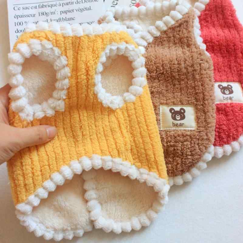 ペット服 秋冬 小型犬 服 テディ ビション 犬 猫 服 ドッグウェア 背心 チョッキ ベスト かわいい 暖かい 防寒