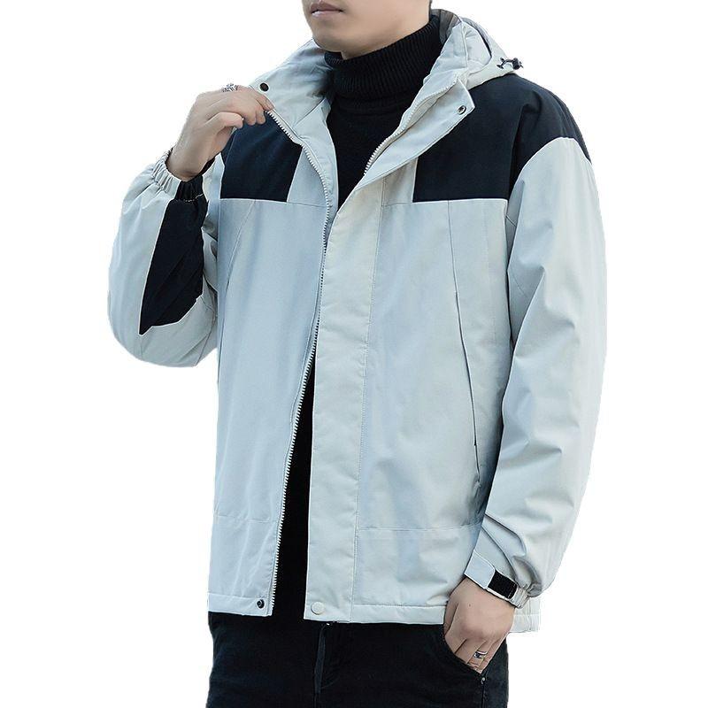 Rakuten - 綿ジャケット 男性用 防寒 アウター フード付き 暖かい 秋冬 通勤 普段使い アウトドア
