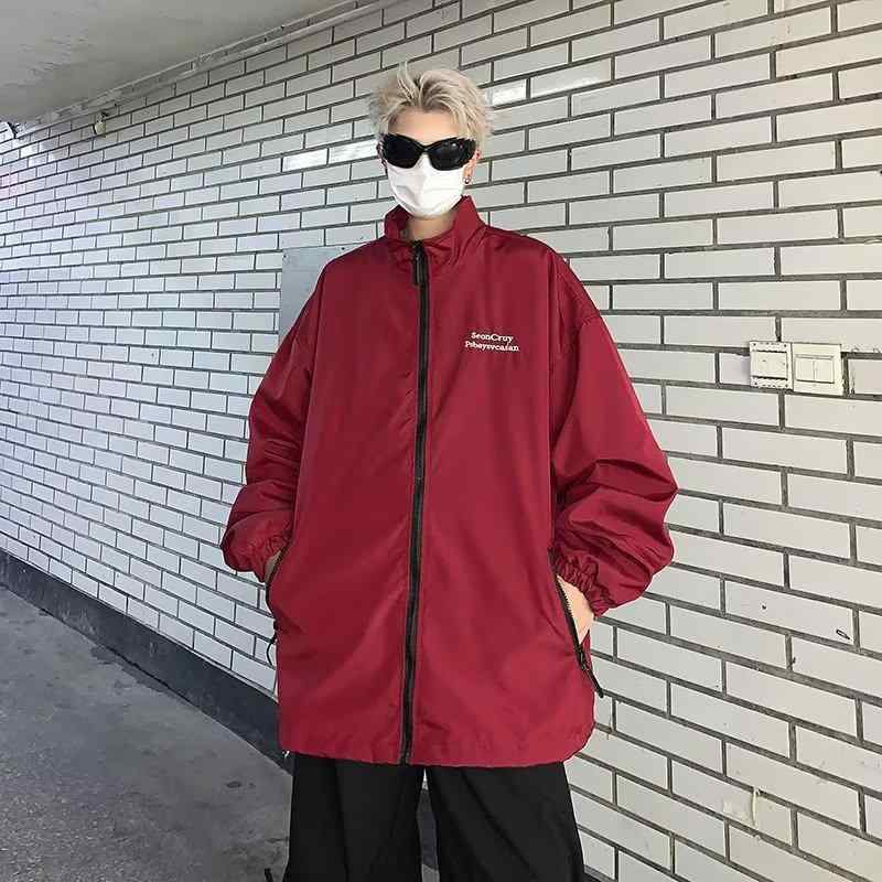 乐天商城 - ジャケット メンズ 男性用 春秋 アウター ブルゾン ジャンパー カジュアル 立ち襟 ゆったり 伸縮性