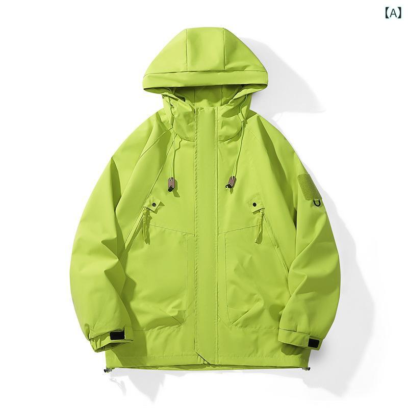 ソファポテトのマウンテンパーカー 男女兼用 春秋 薄手 登山服 防風 通気性 ジャケット カジュアル アウター アウトドア｜アングル2