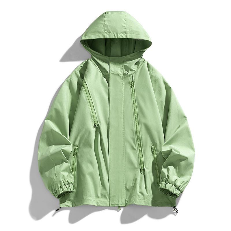 ジャケット メンズ 男性用 アウトドア カジュアル スポーツ ウェア フード付き ゆったり 高機能 切り替え アウター