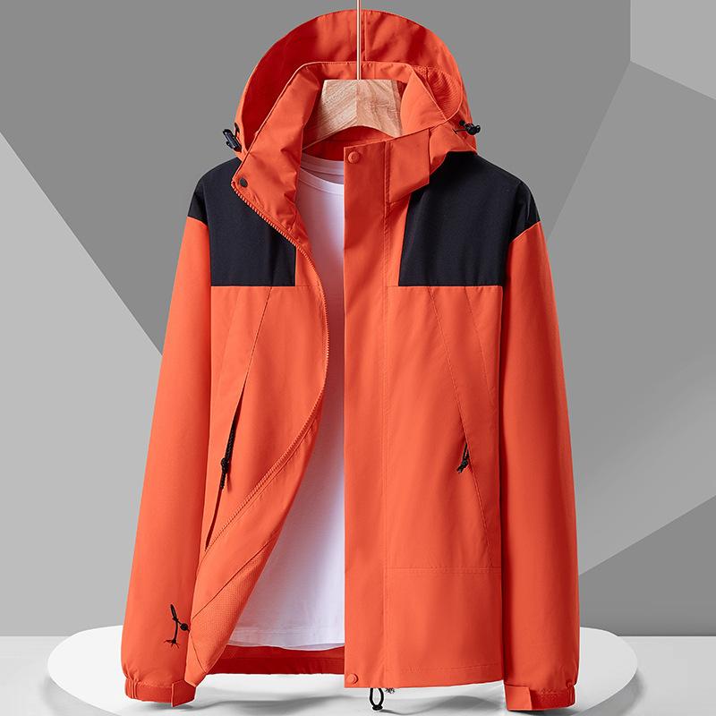 マウンテンパーカー 男性用 防風 防水 耐摩耗 登山服 アウター 接触冷感 通気性 ア...