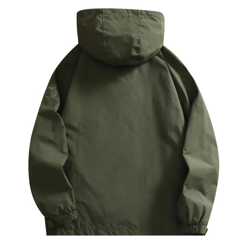 ジャケット 男性用 防風 防水 アウター 大きいサイズ 連帽 アウトドア 登山 春秋