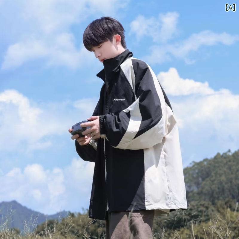 ジャケット 男性用 秋冬 アウトドア カジュアル 防風 撥水 スポーツ ウェア トップス