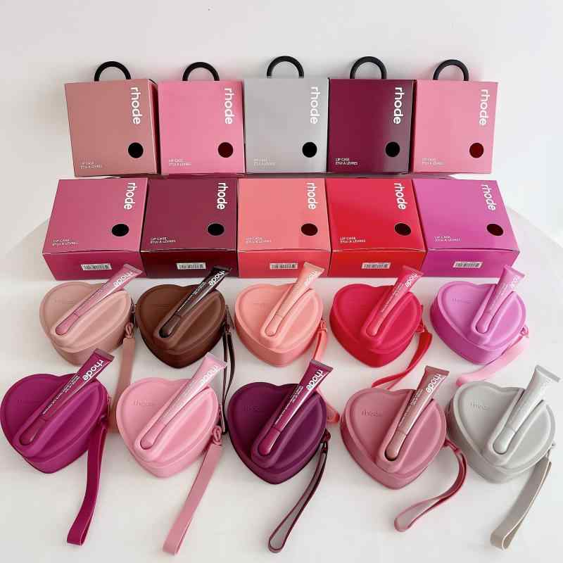 メイクアップバッグ 唇釉 化粧ポーチ ハート型 シリコン製 収納バッグ かわいい おしゃれ2