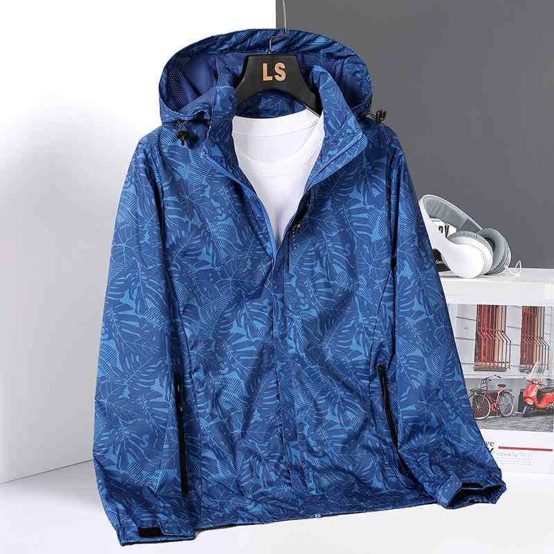 マウンテンパーカー 男性用 春秋 薄手 迷彩柄 ジャケット アウトドア 登山 防風 撥水 ウインドブレーカー ジャンパー ブルゾン カジュアル スポーティー 秋冬