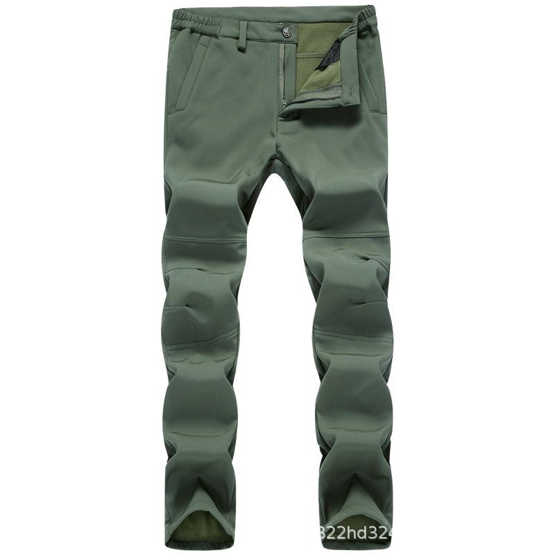 パンツ 男性用 防水 防風 保温性 登山パンツ アウトドア 裏起毛 厚手 秋冬・製品カテゴリ: 衝擊褲・機能: 保温・生地: 化学繊維・柄: 無地・適用対象: 男女兼用・誤差範囲: 2cm・裏地: ポリエステル・適用年齢: 成人・帽子有無: フードなし・組み合わせ形式: シングルセット・着脱: 取り外し不可・インナー有無: インナーなし・生地成分: ポリエステル・ファー有無: ファーなし・防水係数: なし・適用場面: ランニング・カラー: ブラック, グレー, グリーン, カーキ・サイズ: S, M, L, XL, XXL, XXXL, 4XL・ダウン種類: ダウンなし・生地: 四面弾・インナータイプ: インナーなし・素材: ポリエステル・防水透湿: 5000mm以下・適用季節: 秋・服装のタイプ: レギュラー・着丈: レギュラー・タイプ: 無し