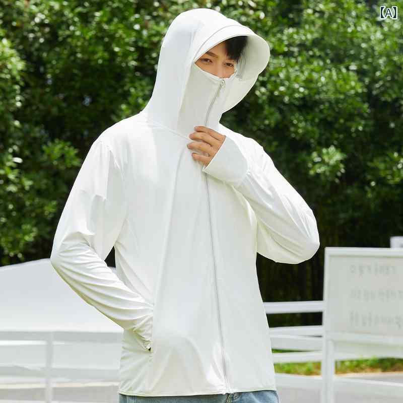Other Apparel - アウター 男性用 通気性 接触冷感 涼感 UVカット 紫外線対策 薄手 アウトドア スポーツ 釣り フィッシング