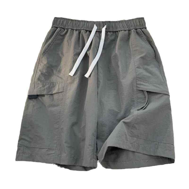 ハーフパンツ 男性用 美式復古 ビーチパンツ 速乾 ポケット カーゴパンツ アウトドア2