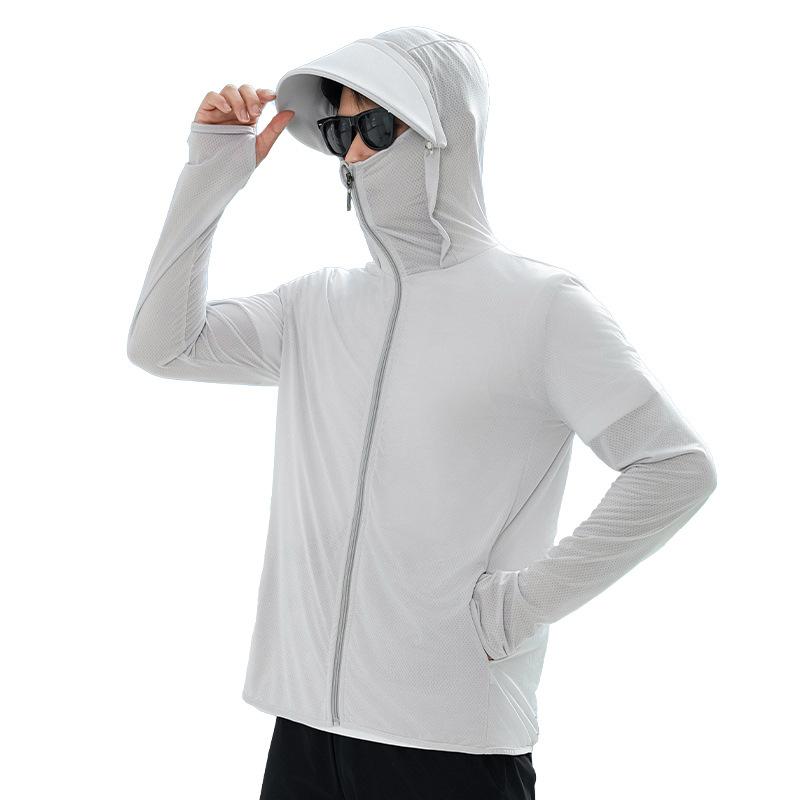 アウター 男性用 接触冷感 UVカット 紫外線対策 フィッシング 薄手