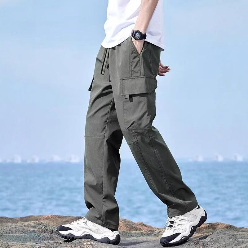 パンツ 男性用 春夏 秋 速乾 ワークパンツ カーゴパンツ 登山 ロングパンツ ゆったり アウトドア カジュアル