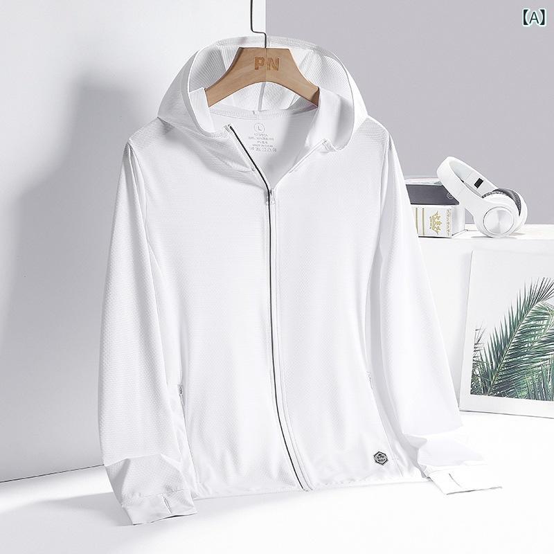 アウター 男女兼用 春夏 接触冷感 紫外線対策 通気性 スポーツ アウトドア 釣り ウェア 薄手