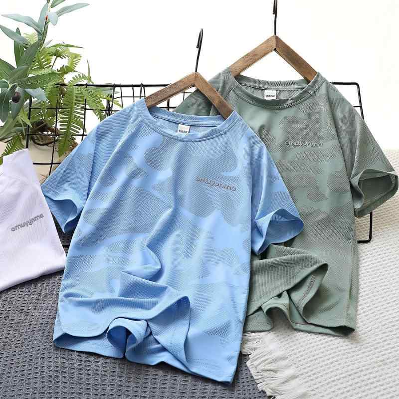 Tシャツ キッズ 男の子 速乾 メッシュ 通気性 スポーツ ウェア 子供服 パンダ柄 トップス・スタイル: 休闲・袖丈: 半袖・柄: 迷彩・素材: 聚酯纤维90.6%・カラー展開: 白, 豆绿, 藍色・サイズ展開: 110cm, 120cm, 130cm, 140cm, 150cm, 160cm, 170cm