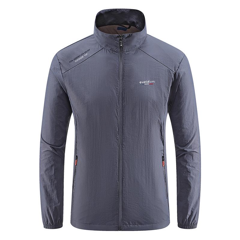 アウター 男性用 UVカット 接触冷感 薄手 フィッシング ジャケット フード付き 涼感 日焼け防止 ウェア..