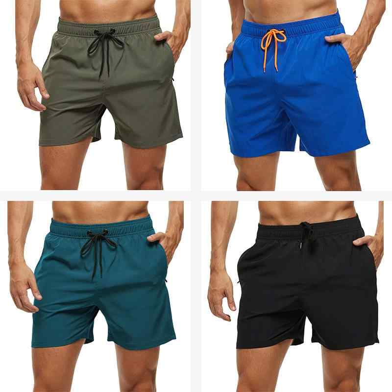 メンズ 水着 男性用 海パン サーフパンツ スポーツ ショートパンツ インナー付き 速乾 トレーニング カ..