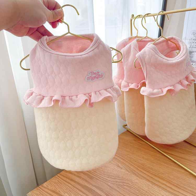 犬 服 ベスト ドッグウェア 小型犬 中型犬 春秋冬 撞色 かわいい ノースリーブ 伸縮性 普段使い 散歩着 部屋着 チワワ トイプードル マルチーズ