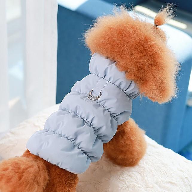 ドッグウェア 冬物 ベスト あったか 綿 犬 服 ペットウェア ハーネス 小型犬 2足