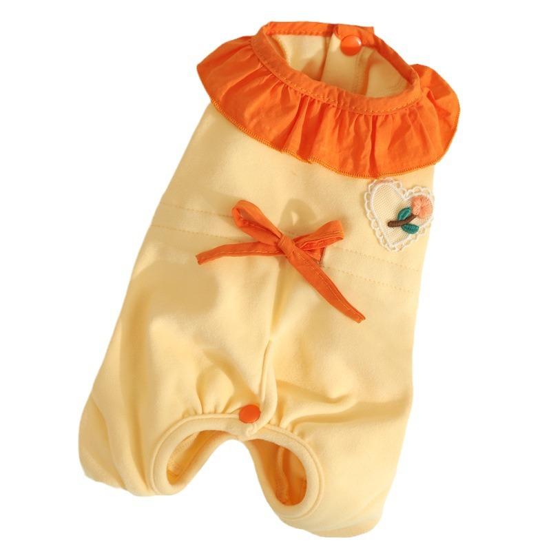 犬 服 冬 小型犬 秋 防寒 ペット パジャマ 暖かい ドッグウェア トイプードル ポメラニアン ビションフリーゼ